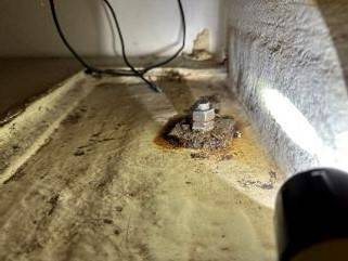 Visite préachat, corrosion sur boulon de quille Cogolin